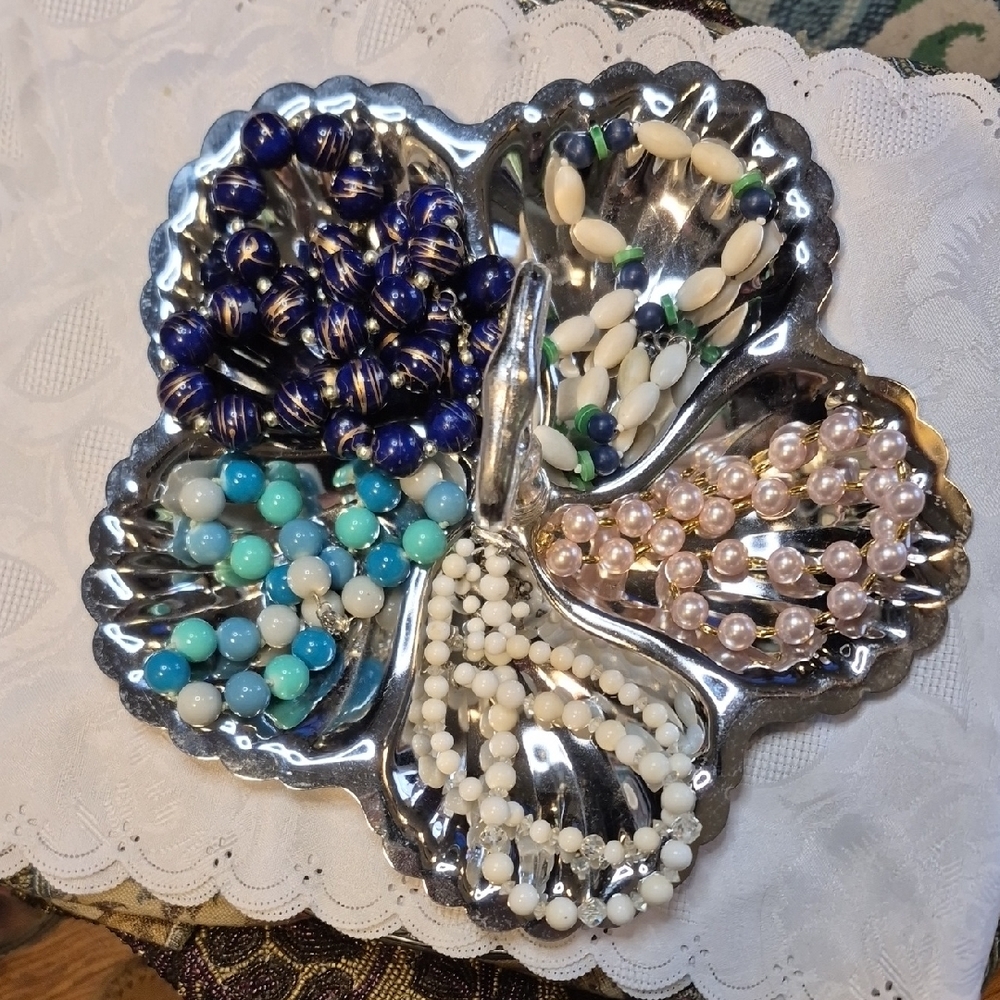 Five Elegant Vintage Beaded Necklaces